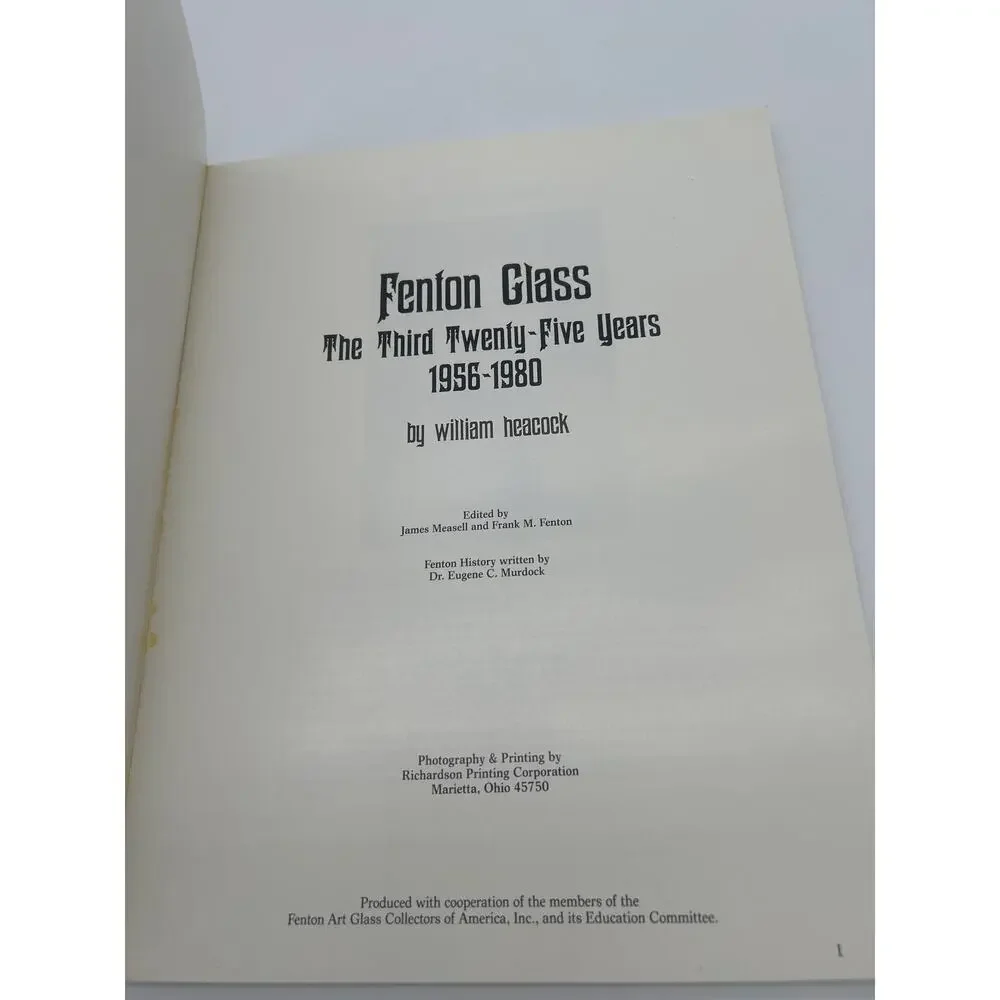 Lot 3 Vintage Glass Collector Books Fenton 1989 Victorian Pattern Glass Heacock